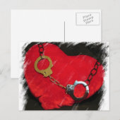 Exclusivement Là Avec Vous Cartes Postales Coeur E (Devant / Derrière)