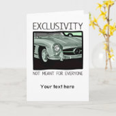 Exclusiviteit en rijkdom - oude Gullwing klassieke Kaart (Gele Bloem)