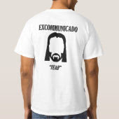 EXCOMMUNICADO John Wick Wit/Zwart T-shirt (Achterkant)