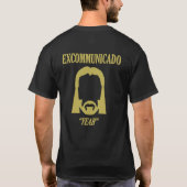 EXCOMMUNICADO John Wick - Zwart/Goud T-shirt (Achterkant)