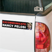 EXCOMMUNICEREN Nancy Pelosi Bumpersticker (Op Truck)