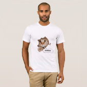 Excuse Me? – Funny Cat Ripped Paper T-Shirt (Devant entier)