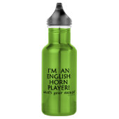 Excuseer de Engelse Horn Player Waterfles (Rechts)
