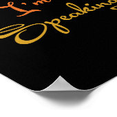 Excuseer me I#39; m Spreken Grappige Kamala Harris Poster (Hoek)