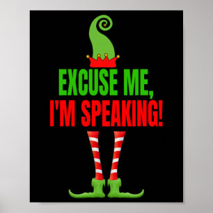 Excuseer me I#39; m Spreken Grappige Kamala Harris Poster