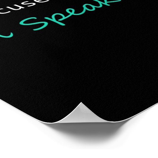 Excuseer me ik &#'; ik spreek Kamala Harris ik ben Poster (Hoek)