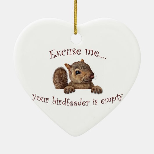 Excuseer me...je geboorte is leeg keramisch ornament (Achterkant)