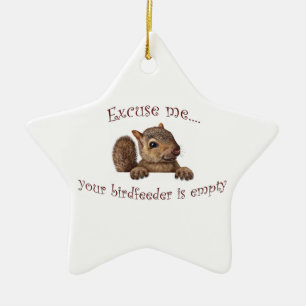 Excuseer me...je geboorte is leeg keramisch ornament