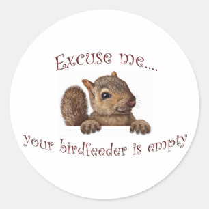 Excuseer me...je geboorte is leeg ronde sticker