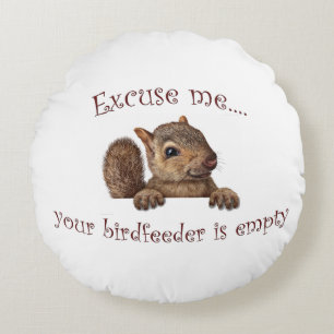 Excuseer me… uw birdfeeder is leeg rond kussen