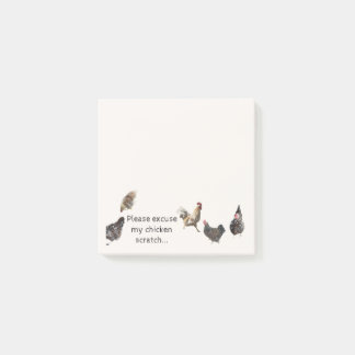 Excuseer mijn Chicken Scratch Post-it Notes