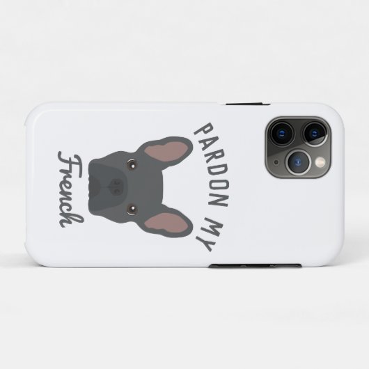 Excuseer mijn Frans Case-Mate iPhone Case (Achterkant (horizontaal))