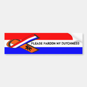Excuseer mijn plicht bumpersticker