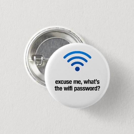 ExcuseMeWhat'sTheWifi Button Pin (Voorkant /achterkant)