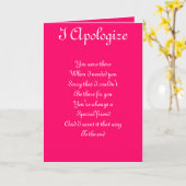 Excuses à un ami spécial cartes de voeux (Fleur jaune)