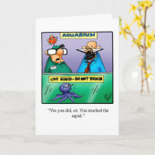 Excuses amusantes Carte de voeux Humour (Fleur jaune)