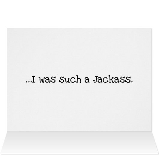 Excuses de Jackass (Intérieur Horizontal (Haut))