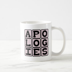 Excuses, het spijt me koffiemok