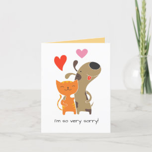 Excuses Kaart, aangepaste tekst Feestdagen Kaart