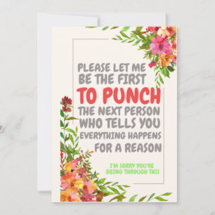 Excuses voor je verlies van medeleven en diepste s kaart