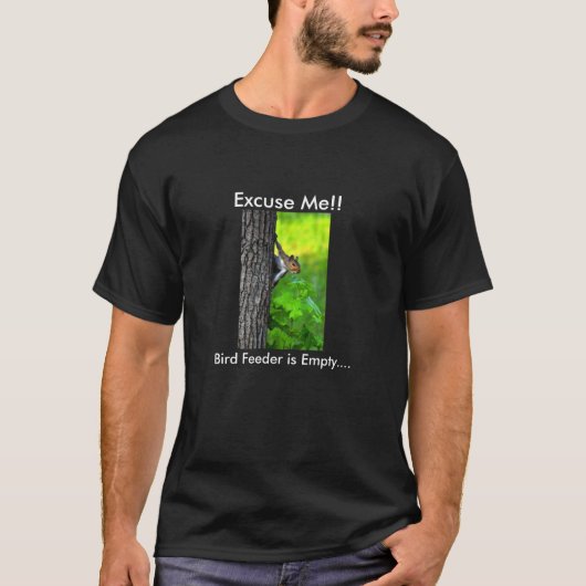 Excusez-moi T-shirt d'écureuil (Devant)
