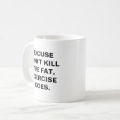 Excusez Ne Pas Tuer Gros Fitness Mug (Devant gauche)