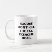 Excusez Ne Pas Tuer Gros Fitness Mug (Gauche)