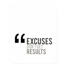 excuus krijgt geen resultaat minimaal motivationee