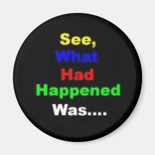 excuusmagneet magneet (Voorkant)