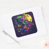 ExDesigner | Aanpassing | Halloween Vierkante Sticker (Envelop)