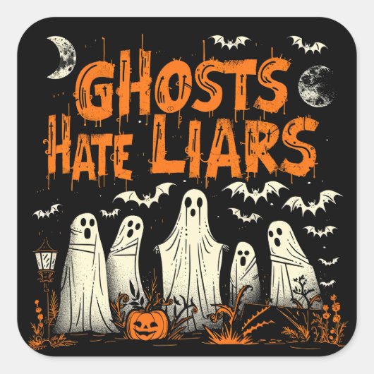 ExDesigner | Aanpassing | Halloween Vierkante Sticker (Voorkant)