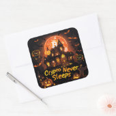 ExDesigner | Aanpassing | Halloween Vierkante Sticker (Envelop)