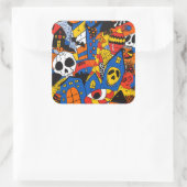 ExDesigner | Aanpassing | Halloween Vierkante Sticker (Tas)