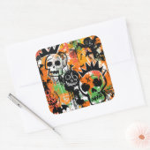 ExDesigner | Aanpassing | Halloween Vierkante Sticker (Envelop)