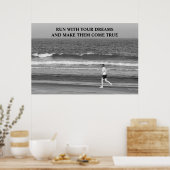 Exécuter avec vos rêves impression de motivation (Cuisine)