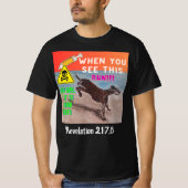 Exécuter. Écriture T-shirt (Devant)