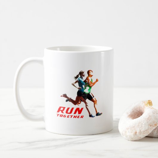 Exécuter ensemble | Mug classique #11 (Avec donut)