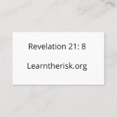 EXÉCUTER le Carte de visite (Dos)