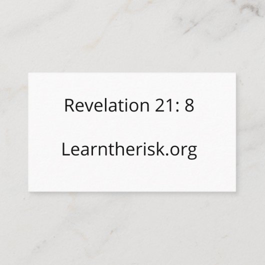 EXÉCUTER le Carte de visite (Dos)