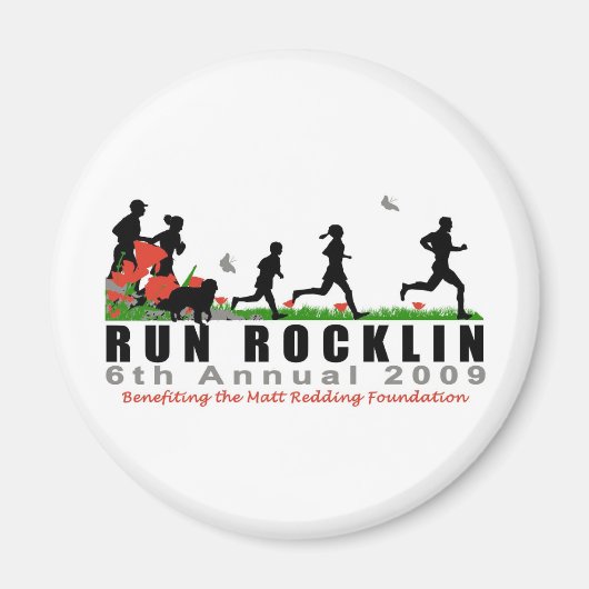 Exécuter Rocklin Magnet (Devant)