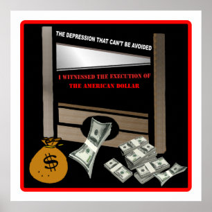 Executie van het Amerikaanse Poster voor dollars