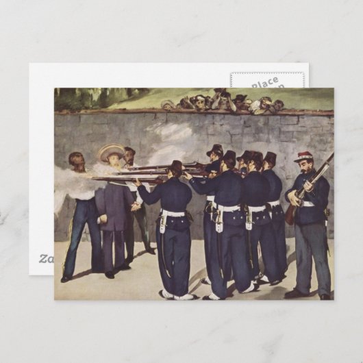 Executie van keizer Maximilian in Mexico - Manet Briefkaart (Voorkant / Achterkant)