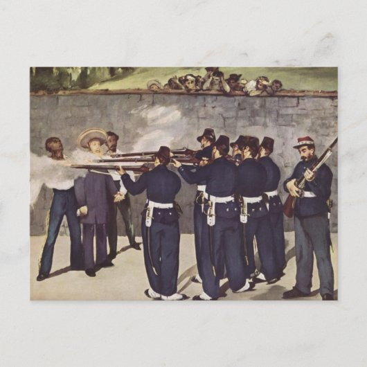 Executie van keizer Maximilian in Mexico - Manet Briefkaart (Voorkant)