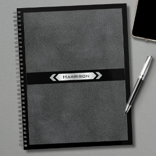 Exécutif Gris Noir Minimaliste Nom Professionnel