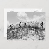 Exécution de carte postale rayée (Devant / Derrière)