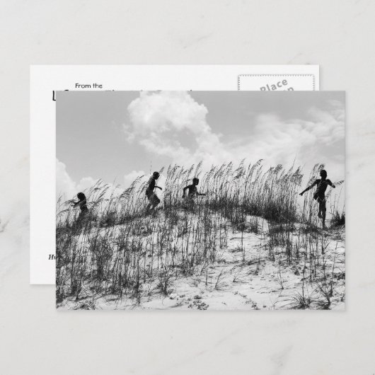 Exécution de carte postale rayée (Devant / Derrière)