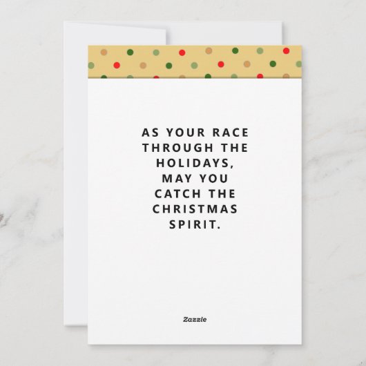 exécution de cartes de voeux de Noël (Dos)