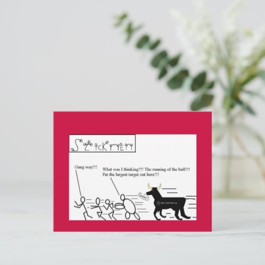 Exécution de la carte postale Bulls... (Debout devant)