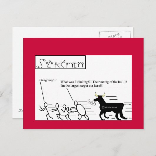 Exécution de la carte postale Bulls... (Devant / Derrière)