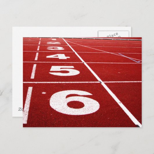 Exécution de la carte postale de piste (Devant / Derrière)